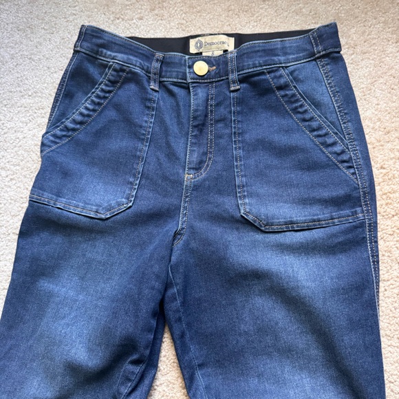 DEMOCRACY Jeans Ab Technology High Waist Flare Leg Dark Wash size 8 - Picture 6 of 14